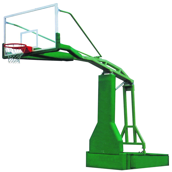 Manual hydraulic pressure basketball frame